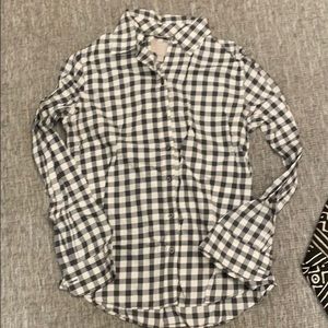 Checkered button up shirt from Banana Republic
